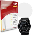 atFoliX 3x Screen Protection Film for Casio GW-7900B-1 matt&shockproof