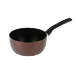 Sitram 713662 Casserole Aluminium EBENE Marron Ø 20 cm H 9 cm - Revêtement anti-adhésif Whitford Xylan sans PFOA, Manche thermorésistant soft touch - Tous feux dont induction