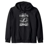 I'm My Family's Unpaid Tech Support US American Flag Zip Hoodie