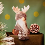 Christmas Gonk Decoration Nordic Santa Ornament Soft Plush Stag Xmas Home Decor