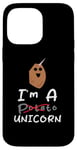 Coque pour iPhone 14 Pro Max Funny Potato I'm A Potato Unicorn Funny Patate Unicorn Memes