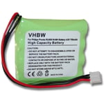vhbw Batterie compatible avec Marantz RC5200, RC5400, RC9200, RC9500, TS5200, TSU3000, TSU3500 télécommande Remote Control (750mAh, 4,8V, NiMH)