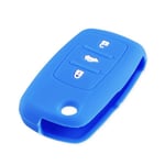 (sininen) Hot Car Key Cover Case Shell Fob VW Golf Bora Jetta POLO GOLF Passat Skoda Octavia A5 Fabia SEAT Ibiza Leon