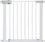 Safety 1st SecureTech Metal Gate, Pressure Fit Safety Gate, Baby Gate for Stairs and Doors, for Widths 73 to 80 cm, extendable up to 136 cm with extensions sold separately, Metal White