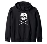 Death Proof Skull Tshirt Zip Hoodie