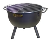 IMEX EL ZORRO 71425.0 Barbecue Table Ronde avec Grille zinguée, Noir, 24 x 24 x 33 cm