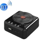 Kannettava retrokaiutin usb bluetooth-yhteensopiva v5.0 vinyylilevysoitin stereo vintage kannettava kaiutin tf-kortti/u-levy/aux-toisto