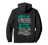 When We Recover Loudly Sobriety Sober Addiction Recover Cool Pullover Hoodie