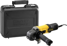 Stanley Fatmax Meuleuse D'Angle Filaire 850W 125 Mm 12000 Trs/Min Démarrage Progressif Câble 4M Carter Ouvert Et Carter Fermé Avec 1 Malette Et 2Ème Poignée Gamme Fatmax Fmeg220-Qs