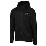 Nike Jumpman Fleece Fz, Pull Homme, Noir (Black/White 010), Medium