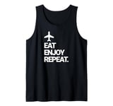 Travel Eat Enjoy Repeat. Travel Around the World Tank Top