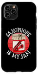 Coque pour iPhone 11 Pro Saxophone Is My Jam, saxophoniste, musique