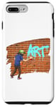 Coque pour iPhone 7 Plus/8 Plus Peinture en spray graffiti pour décoration murale - Peut faire vibrer la brique