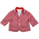 Manteau enfant Vintage  Veste à carreaux rouge - 3 mois