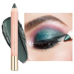 Oulac Dark Green Eyeshadow Pencil - Shimmer Eye Shadow Crayon for Eyeliner, Waterproof & Longlasting Smokey Eye Makeup, Vegan & Cruelty-Free 3.8g, (16) So Jade