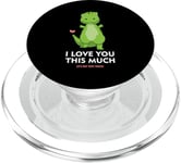 I Love You So Very Dinosaur T-Rex Dinosaur Valentine's Day PopSockets PopGrip for MagSafe