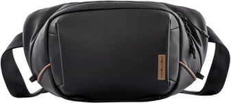 OneGo Solo V2 Sac Sacoche Appareil photo Sac à Bandoulière pour Appareil Photo 4L,Sac Photo Compatible avec Appareil Photo Reflex Canon,Sony,Insta360 X4,DJI mini 4 pro,iPad mini 8,3'',Noir(Q1212)