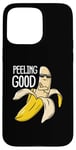 Coque pour iPhone 15 Pro Max Jeu de mots amusant à la banane Peeling Good