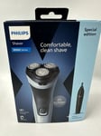 PHILIPS 3000X SERIES WET & DRY SHAVER + NOSE TRIMMER - BRAND NEW SEALED