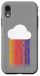 iPhone XR Cloud with Rainbow Rain Code Wave Case