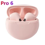 OLAF Air Pro 6 TWS ¿couteurs sans fil Bluetooth Casque Fone ¿couteurs Bluetooth Casque de sport avec micro pour iPhone Xiaomi POCO-Rose_XINENGJI