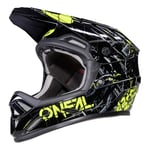 O'NEAL | Casque de vélo de Montagne | VTT | Norme de sécurité EN1078, Coque extérieure en ABS | Casque de Protection Anti-Patinage Zombie | Adulte | Jaune néon Noir | Taille M