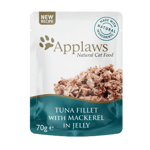 Applaws - 16 x Wet Cat Food 70 g Jelly pouch - Tuna Mackerel