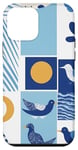 iPhone 12 mini Blue Coquette Beachy Art - Cute and Preppy Collage Aesthetic Case