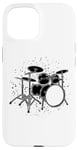 Coque pour iPhone 15 Batterie Musique Band Trap Set