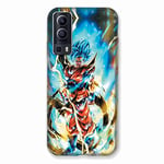 Cokitec Coque pour Vivo Y72 5G Manga Dragon Ball Sangoku Blanc