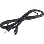 Cordon audio Fiche jack mâle stéréo de 3,5 mm vers Jack femelle stéréo de 3,5 mm, Long. 3m ( Prix pour 1 )