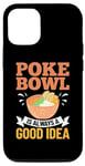Coque pour iPhone 12/12 Pro Poke Bowl Recette de poisson hawaïen