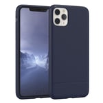 For Apple iPhone 11 Pro Max phone case with textured pattern silicone back blue