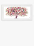 Sara Otter - 'Tree of Love' Framed Print, 45 x 100cm, Pink/Multi