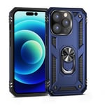 Apple iPhone 14 Pro Max Military Armour Ring Case Navy