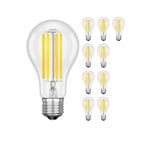 10x E27 ampoules LED, A70, blanc chaud (2700 K), 12,5 W, 1600lm