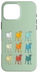 Coque pour iPhone 16 Pro Max Goat Lover Farm Animals Retro Glitch Goats