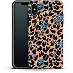 caseable Apple iPhone X/XS Mobile Phone Case - Premium Protective Case with Shock-Absorbing Inner Layer & Scratch-Resistant Surface - Colourful Design & All-Round Print - Leopard Peace Palms - Animal