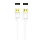 Qnect USB-forlenger USBa Hann-Hunn 3M, hvit