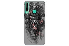 Coque4phone Coque et étui téléphone mobile p40 lite e samourai fleur cerisier dragon