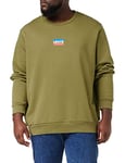 Levi's Men's Standard Graphic Crew Sweatshirt Mini Sportswear - Martini Olive (0) S -