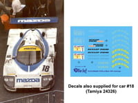 DECAL 1/24 - MAZDA 787B LE MANS 1991 ADDITFS DECALS- BLUE STUFF - BS24-014