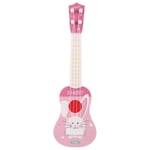 Barn Ukulele Leksak Stränginstrument Gitarr Leksak Musikinstrument Modell Rosa 35.5X10.7X4CM Pink 35.5X10.7X4CM