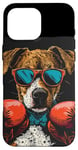 Coque pour iPhone 16 Pro Max Événement de combat amusant avec ce costume de chien de boxe amusant