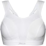 Shock Absorber D+ Max Womens Sports Bra White Support Padded Breathable Running