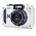 KODAK Pixpro WPZ2 - Compact Digital Camera 16M Pixels, Waterproof to 15m, Shockproof, Video 720p, LCD Screen 2.7 - Li-ion Battery, White