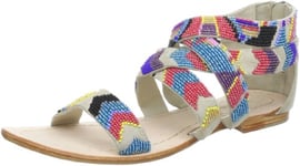 Antik Batik Mex1San, Sandales femme - Blanc (Antik White), 39 EU