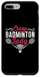 iPhone 7 Plus/8 Plus Crazy Badminton Lady Shuttlecock Player Racquets Badminton Case