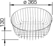 Blanco Trådkurv Rustfritt stål - 1840119