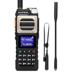 BAOFENG UV-25 Radio Amateur tri-Puissance Portable, Radio Longue portée 11W, récepteur multibande UHF VHF FM Air, Batterie 5200mAh, Charge de Type C, antenne col de Cygne Tactique et antenne Fouet